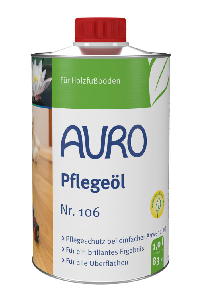 AURO Pflegeöl Nr. 106 – Holzpflegeöl 1 Liter Dose AURO Pflegeöl Nr. 106 in 1 Liter Dose – natürliches Holzpflegeöl für Möbel und Böden