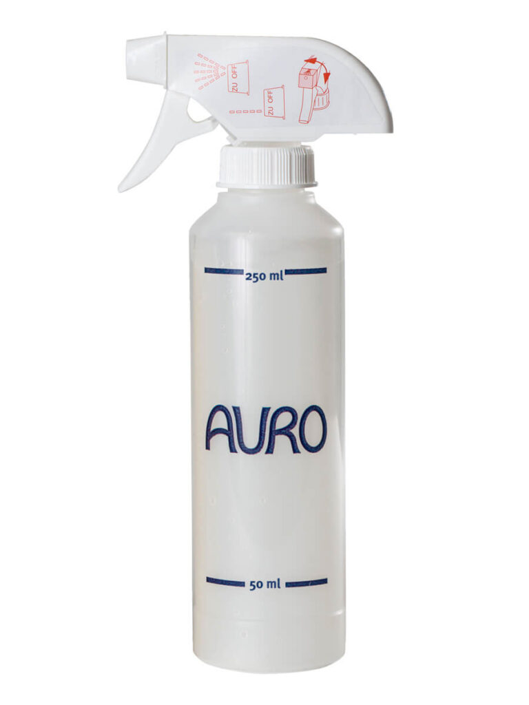 AURO Sprühflasche 0,25 Liter mit Messmarkierungen für Reinigung und Pflege AURO Sprühflasche 0,25 Liter mit Markierung für Reinigung und Pflege