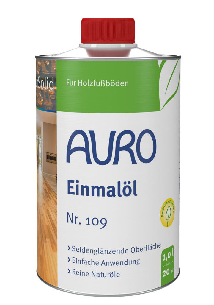 AURO Einmalöl Nr. 109 – Naturöl für Holz, 1 Liter Dose AURO Einmalöl Nr. 109 in 1 Liter Dose – Naturöl für Holzmöbel und Böden