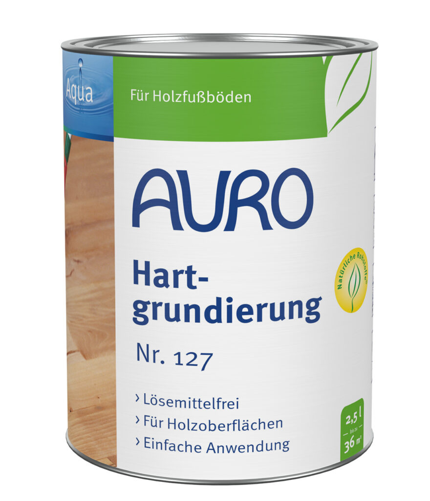 AURO Hartgrundierung Nr. 127 – 2,5 Liter Dose zur Holzvorbehandlung AURO Hartgrundierung Nr. 127 in 2,5 Liter Dose – natürliche Grundierung für Holzbeschichtungen