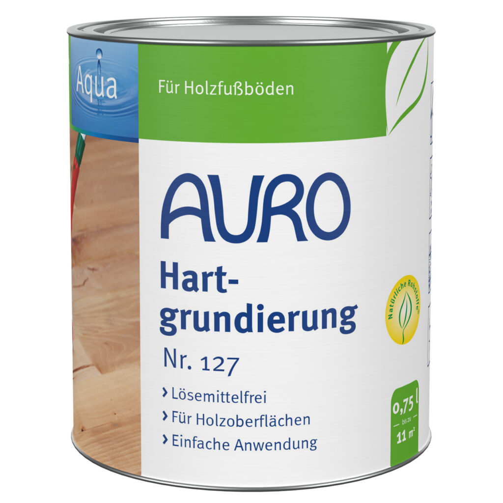 AURO Hartgrundierung Nr. 127 in 0,75 Liter Dose – lösemittelfreie Grundierung für Holz und Holzwerkstoffe