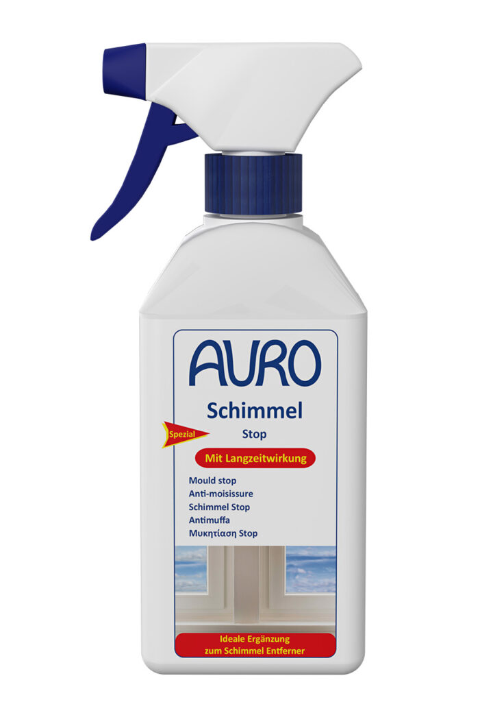 AURO Schimmel-Stop Nr. 413 als 0,5 Liter Sprühflasche gegen Schimmel auf Fliesen, Holz, Kunststoff und Wänden